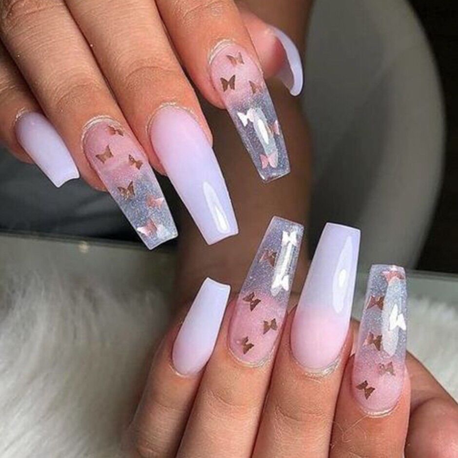 Bướm trang trí móng, bướm ẩn nail