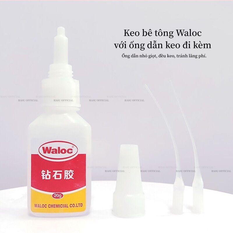 Keo Waloc up móng - đính đá siêu bền chắc