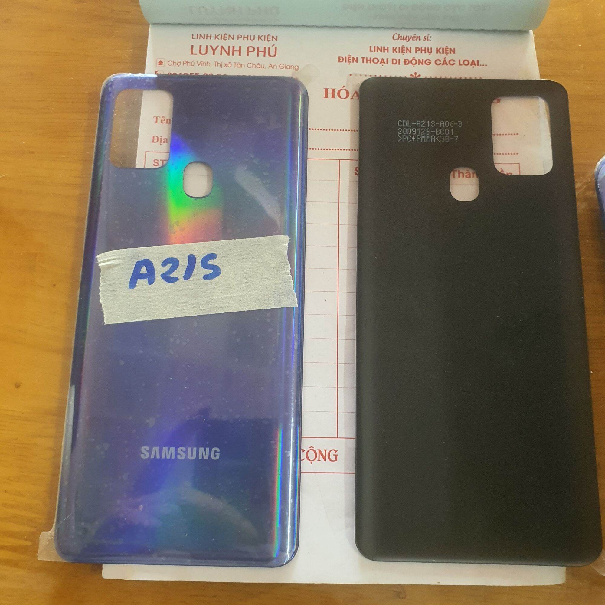 Nắp lưng Samsung A21s bao test