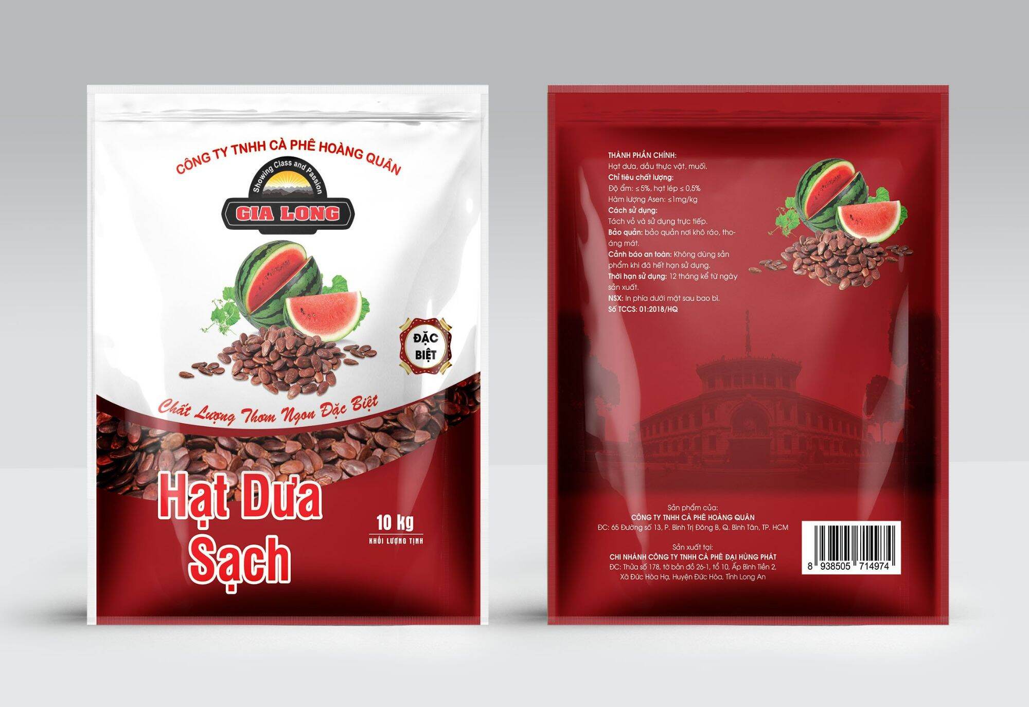 Hạt dưa đb gia long cây 10kg
