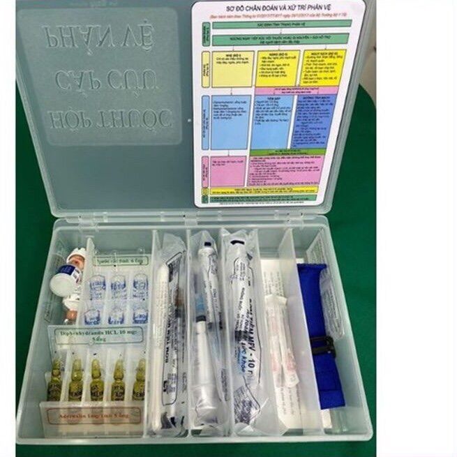 ❤️ Hộp chống sốc phản vệ, hộp chống sốc nhựa, Hộp đựng thuốc cấp cứu chống sốc phản vệ