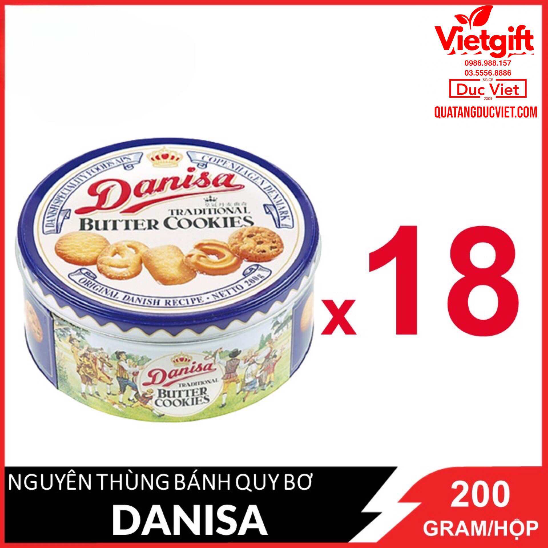Bánh quy bơ Danisa hộp 200g hsd luôn mới