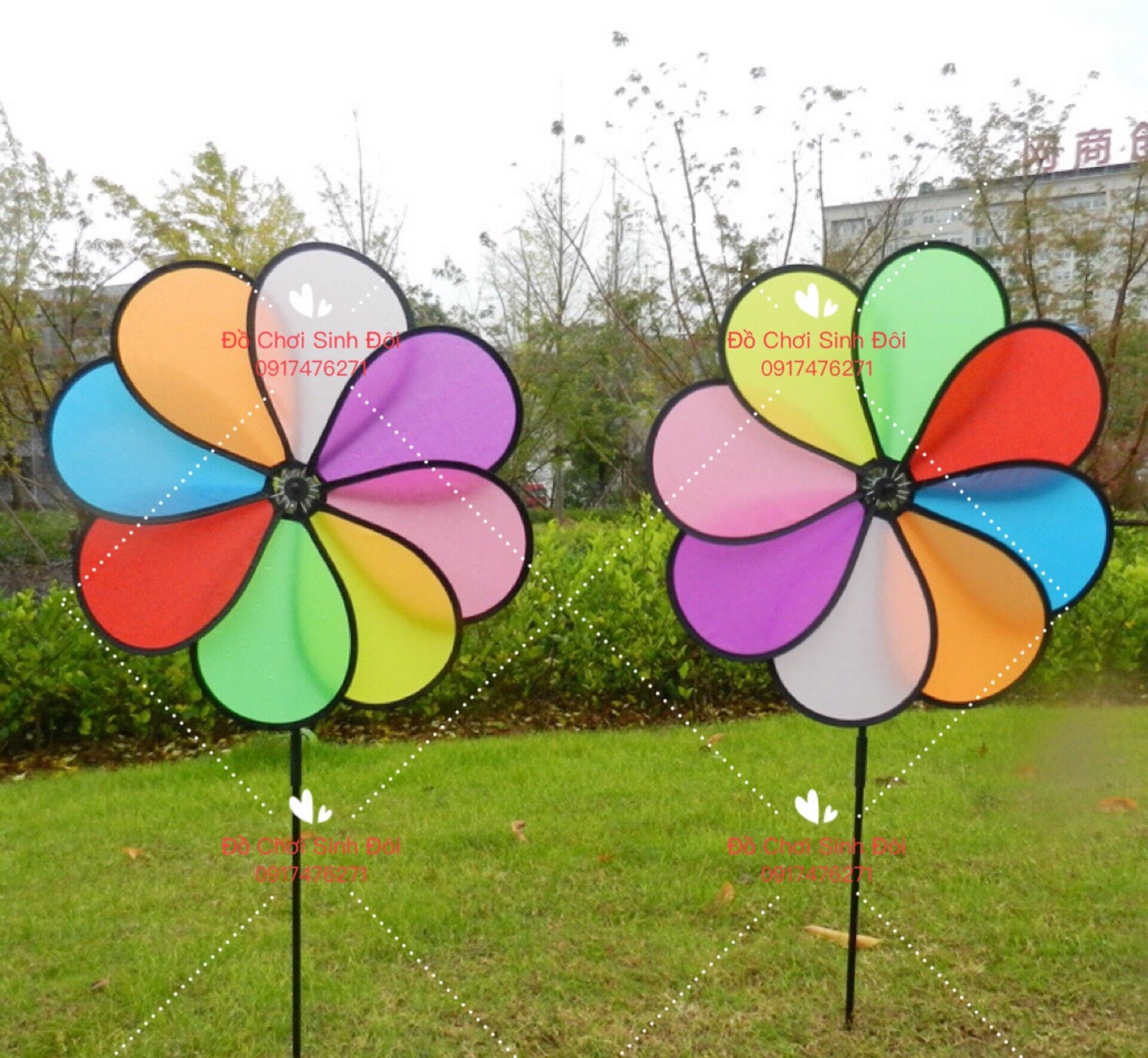Chong chóng gió 8 cánh lớn 46cm