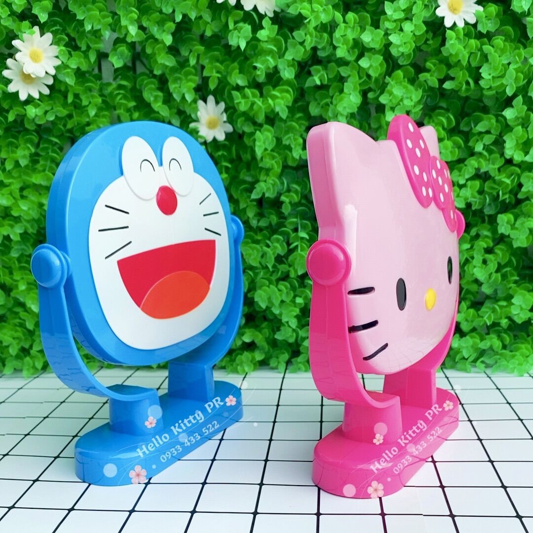 Gương để bàn 3D Hello Kitty - Doraemon