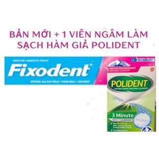 (Mẫu Mới) KEO DÁN HÀM RĂNG GIẢ FIXODENT 68g