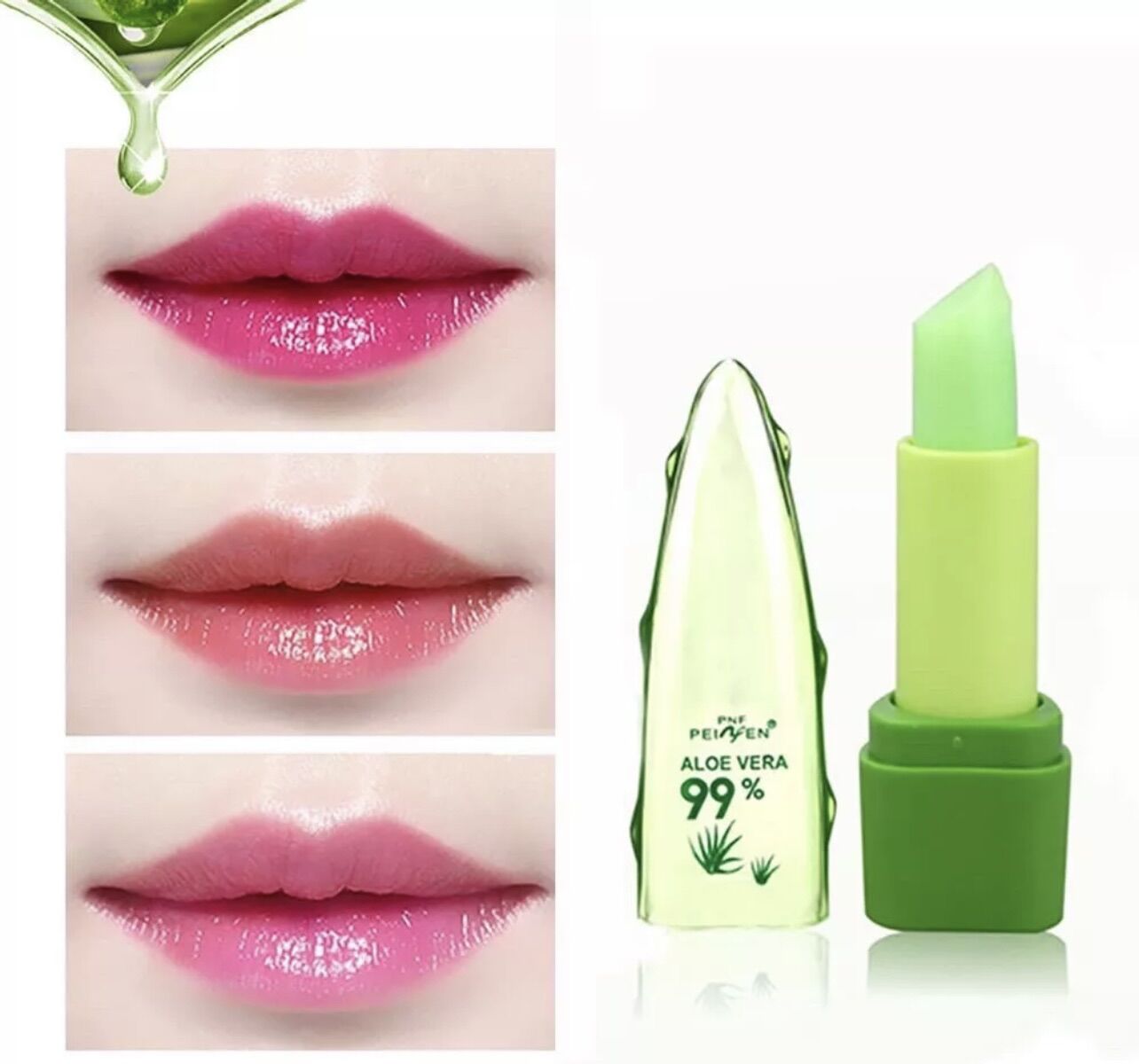 Son Dưỡng Môi - Son Gió - Son Nha Đam 99% ALOE VERA peiyen