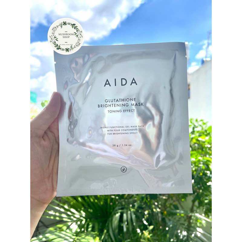 Mặt Nạ Siêu Truyền Trắng Aida Glutathione Brightening Mask Làm Trắng Căng Bóng Mờ Nám