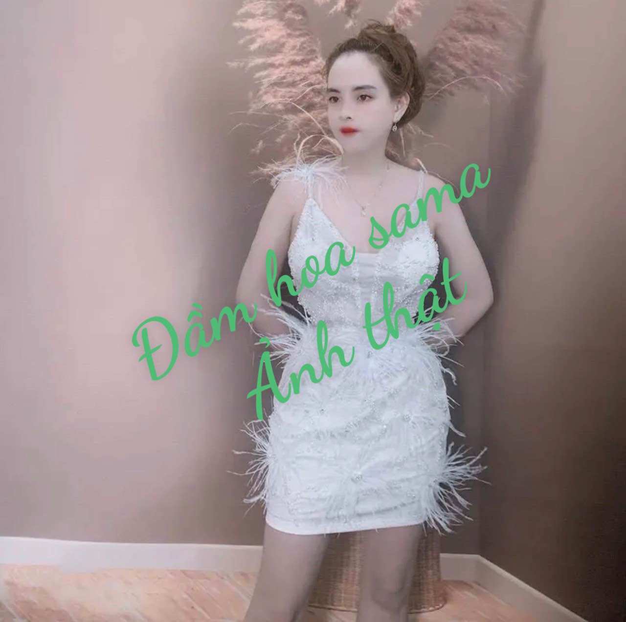 ĐẦM BODY ĐÍNH LÔNG CAO CẤP( kèm ảnh thật )