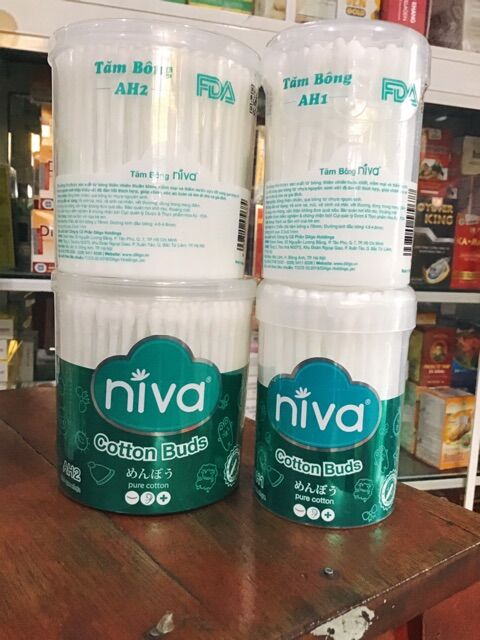 Combo 2 hộp bông tăm niva (200 que)