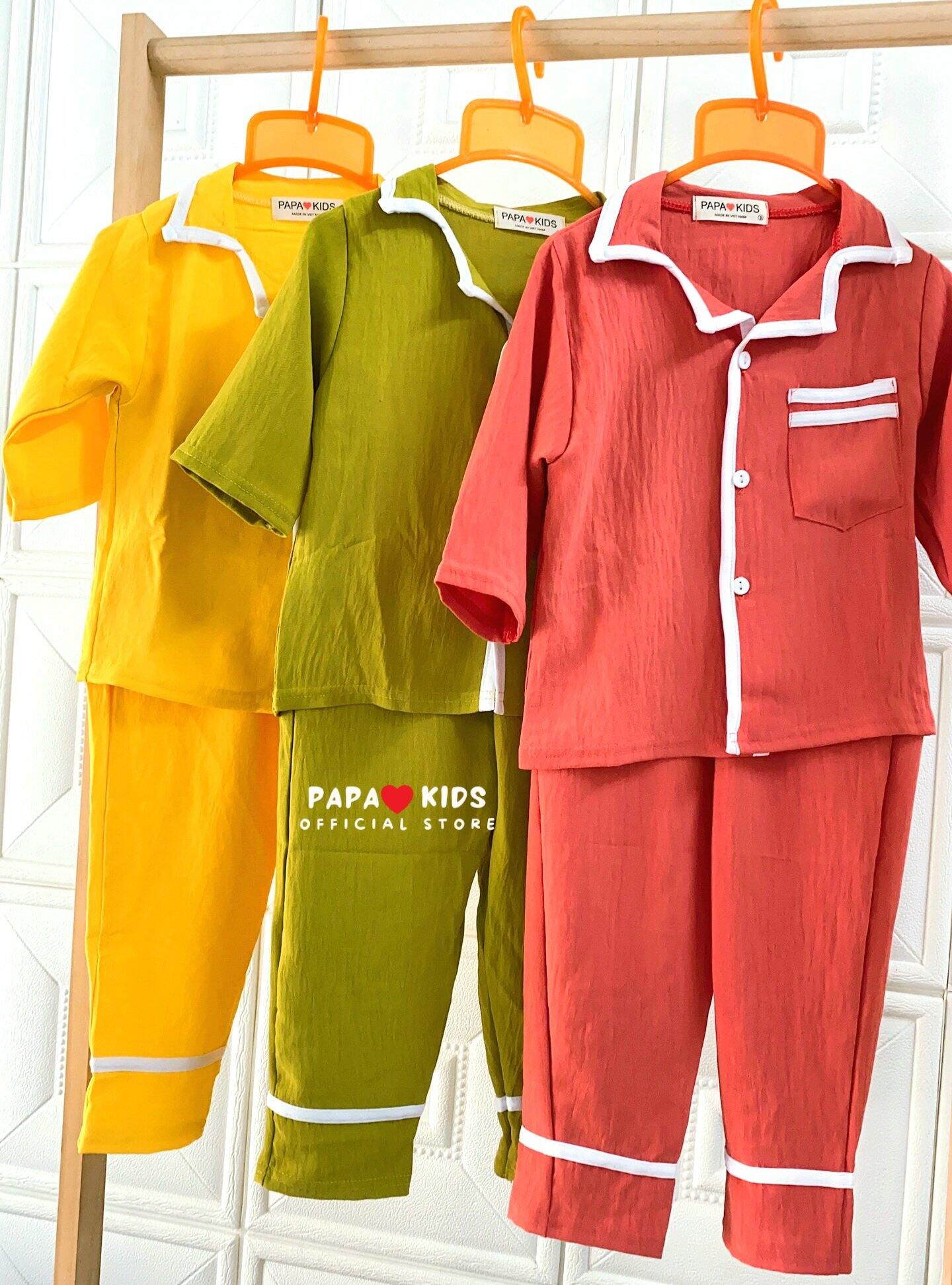 bộ mirama chất vải đũi  mẹ và bé