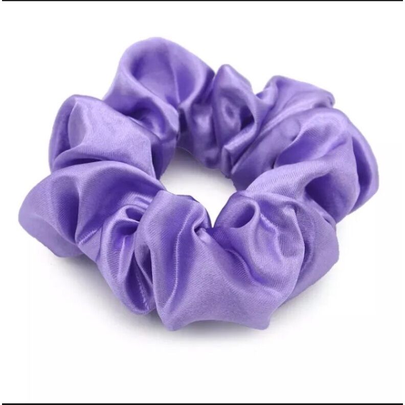 Scrunchies phi bóng cột tóc vải lụa satin sang chảnh