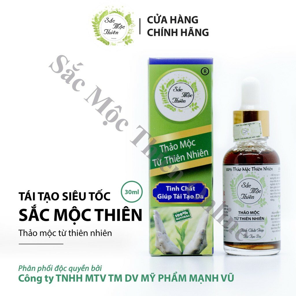 'CHÍNH HÃNG' Tái Tạo Da Siêu Tốc 30ml DÀNH CHO DA LỲ LÂU BONG Sắc Mộc Thiên