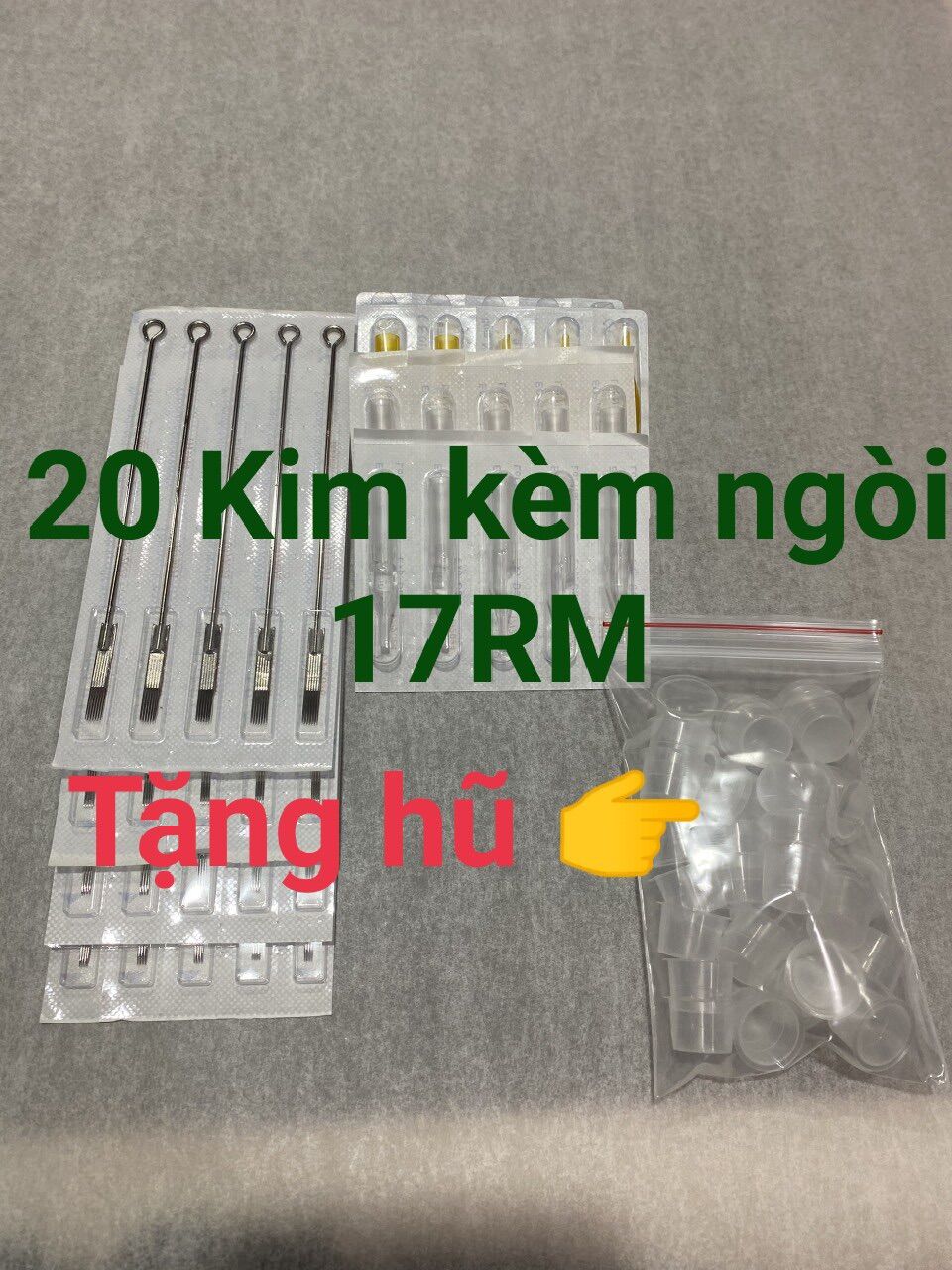 🎁 [ QUÀ TẶNG ] Kim xăm và ngòi 20 cái  13RM đánh bóng🎁