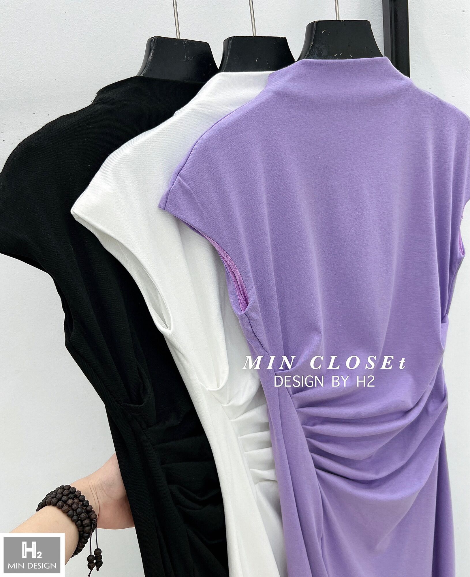 Váy body sườn xẻ tà Vy.Clothes