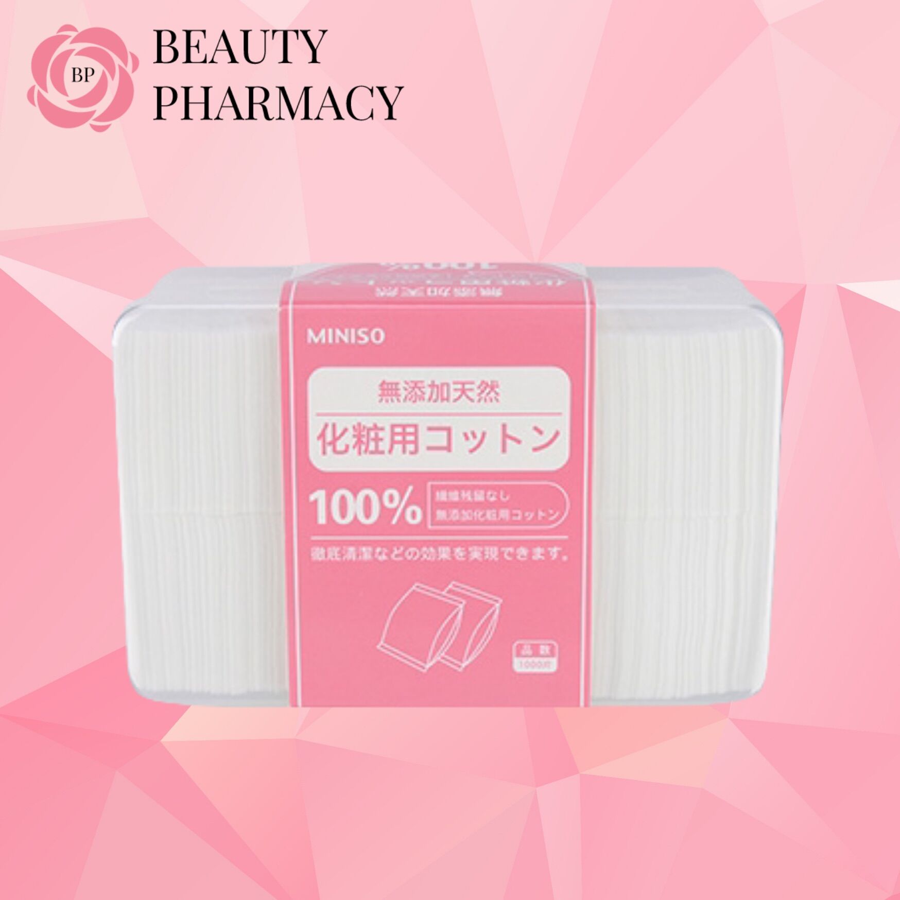 [HCM]Hộp 1000 miếng bông tẩy trang Miniso