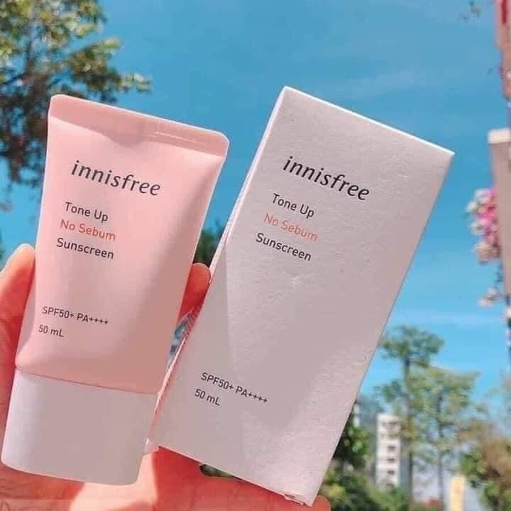 Kem chống nắng in.isfree toneup nosebum sunscreen