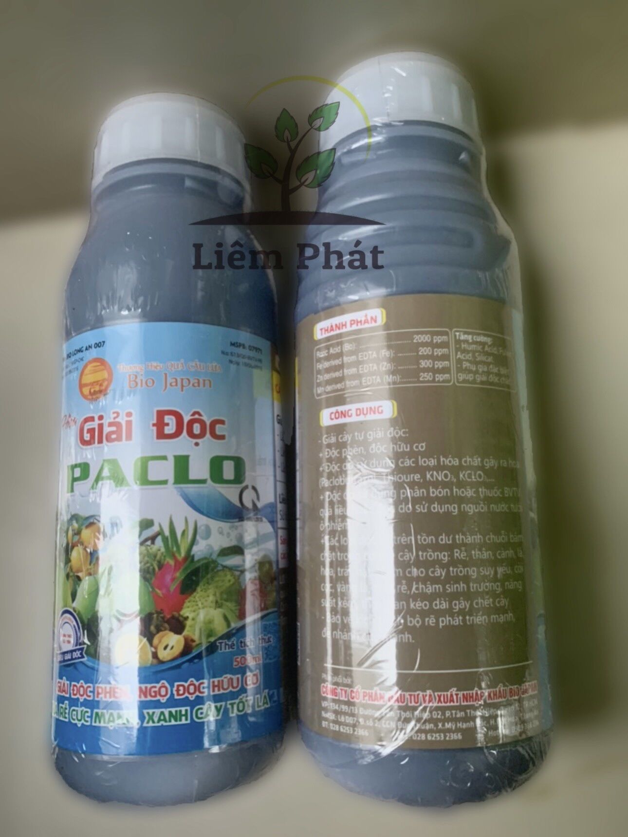 1 chai giải độc Paclo 500ml thương hiệu quả cầu lửa