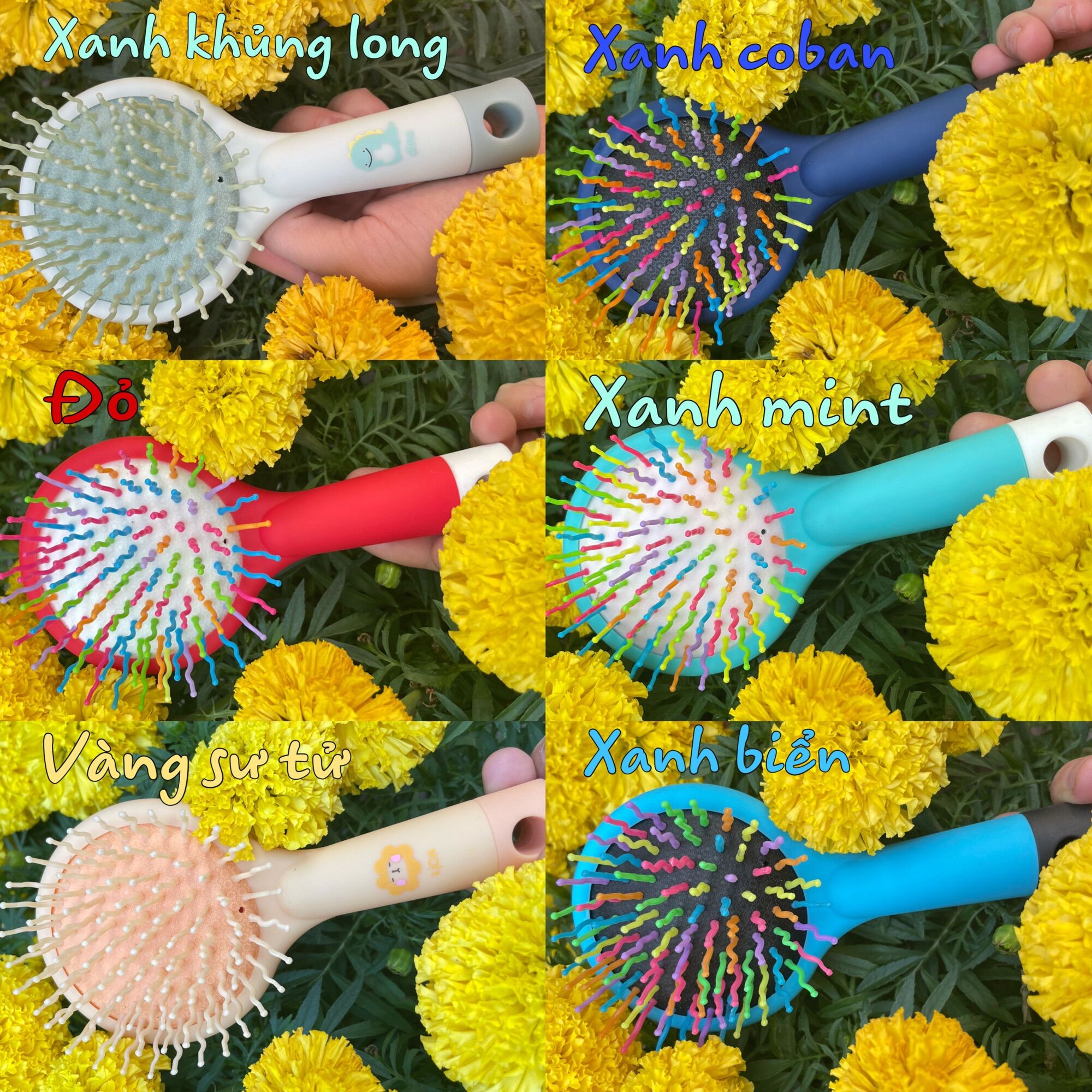 Lược chải tóc giả chống rối giúp tóc suôn mượt