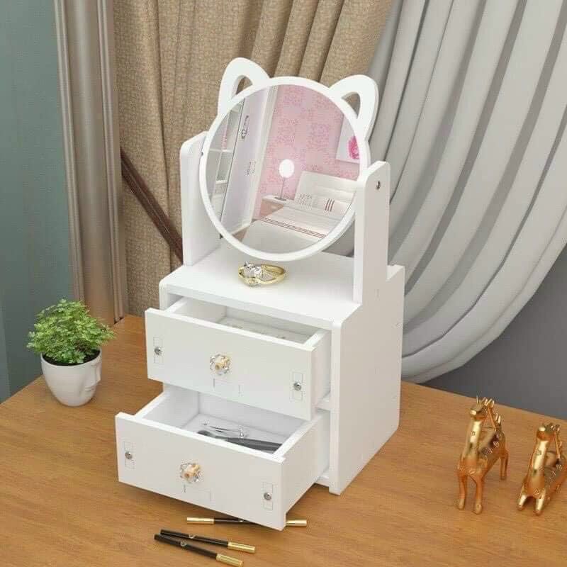 Kệ mỹ phẩm kèm gương