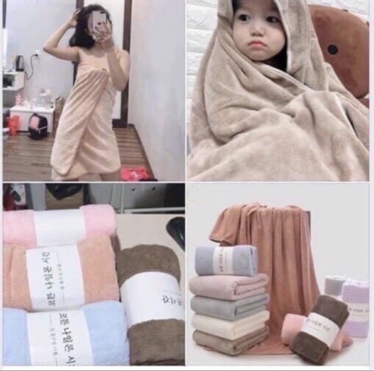 [ ✅ MỀM MỊN ✅] KHĂN TẮM LÔNG CỪU HÀN QUỐC SIÊU MỀM MỊN, THẤM NƯỚC TỐT AN TOÀN CHO DA( KT ; 70x 140CM)