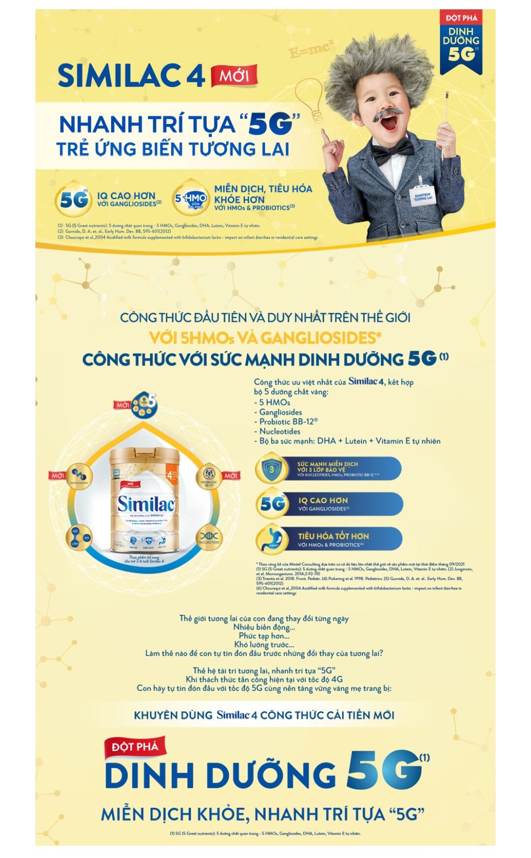 [Date T3/2024] Sữa Bột Similac 4, 900g (2-6 tuổi) / Mẫu Mới 5G