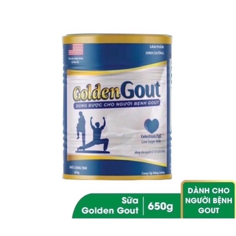 Sữa non golddent gout lon 650g dành cho bệnh nhân gout