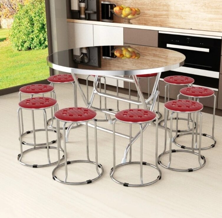 ghế đôn inox mặt nhựa cao cấp