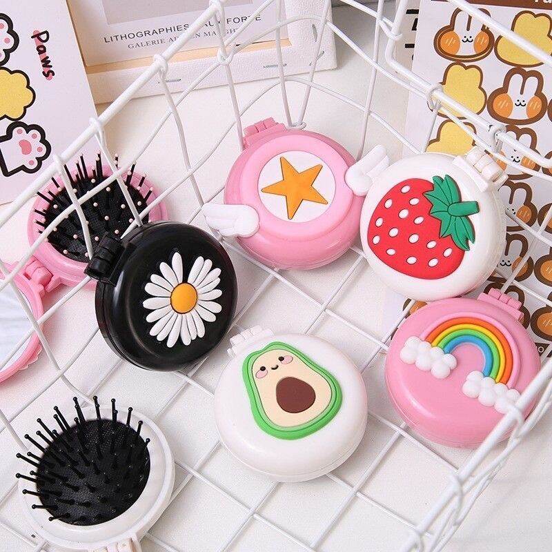 GƯƠNG KÈM LƯỢC GẤP GỌN CUTE
