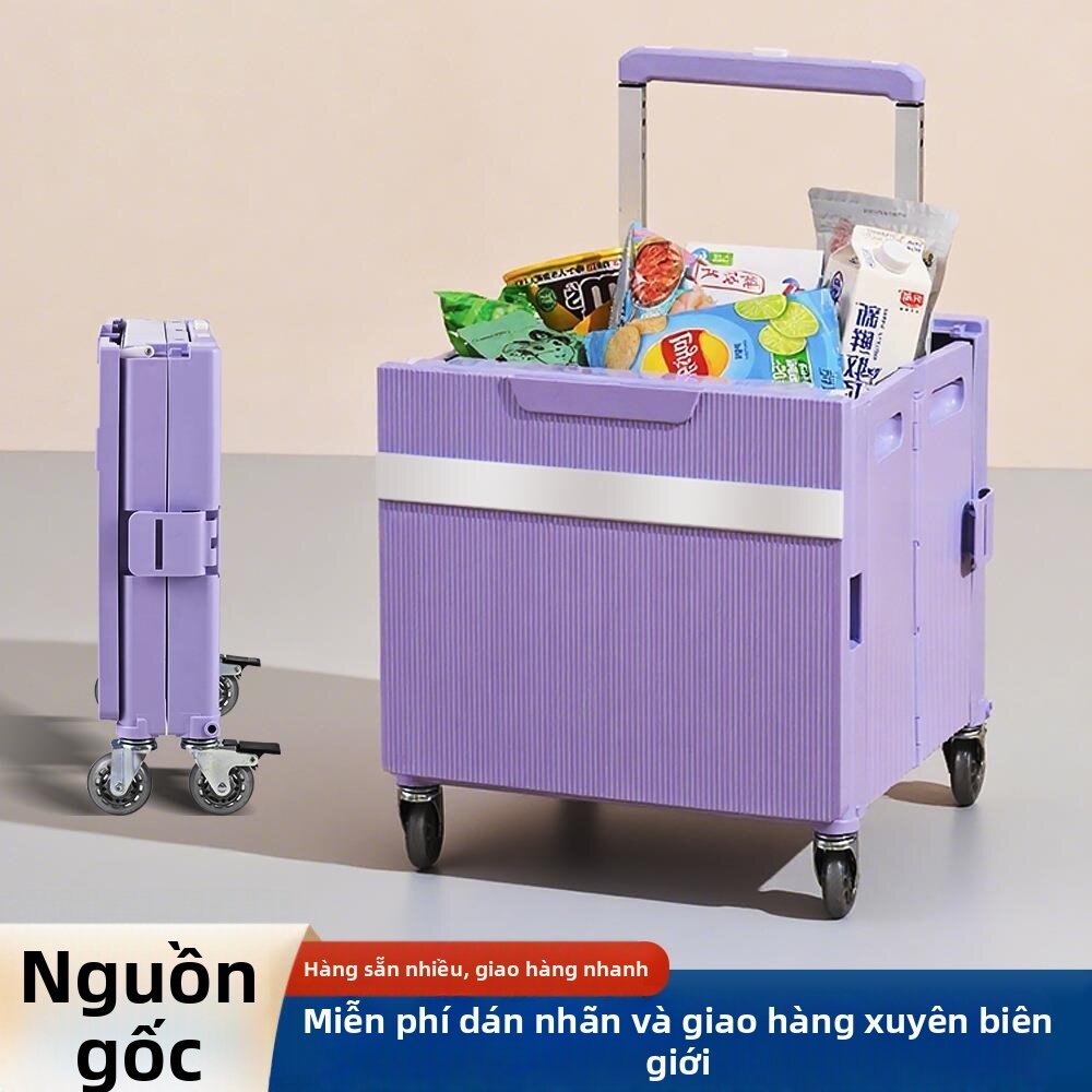 Foldable Portable Shopping Cart Giá 1,288,000 Đồng*Miễn phí vận chuyển