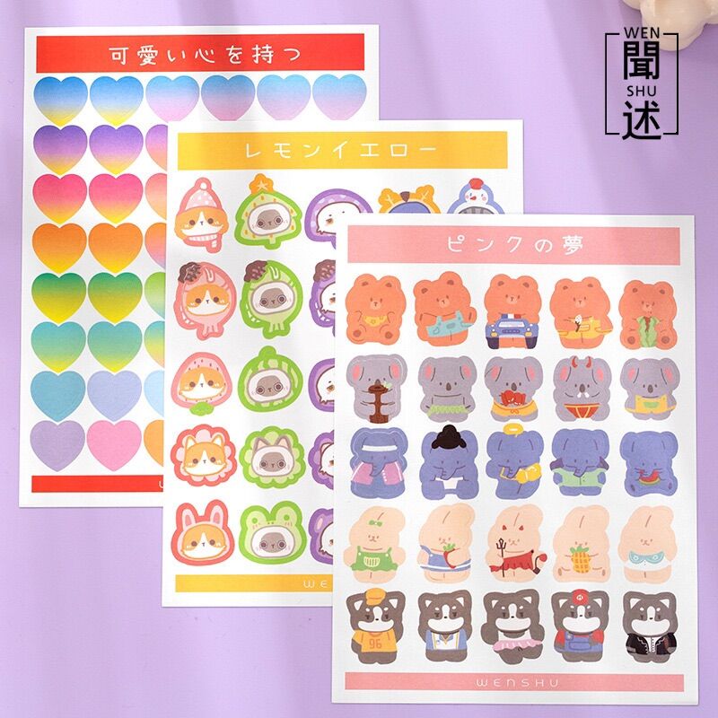 Miếng stickers phong cách Hàn siêu dễ thương