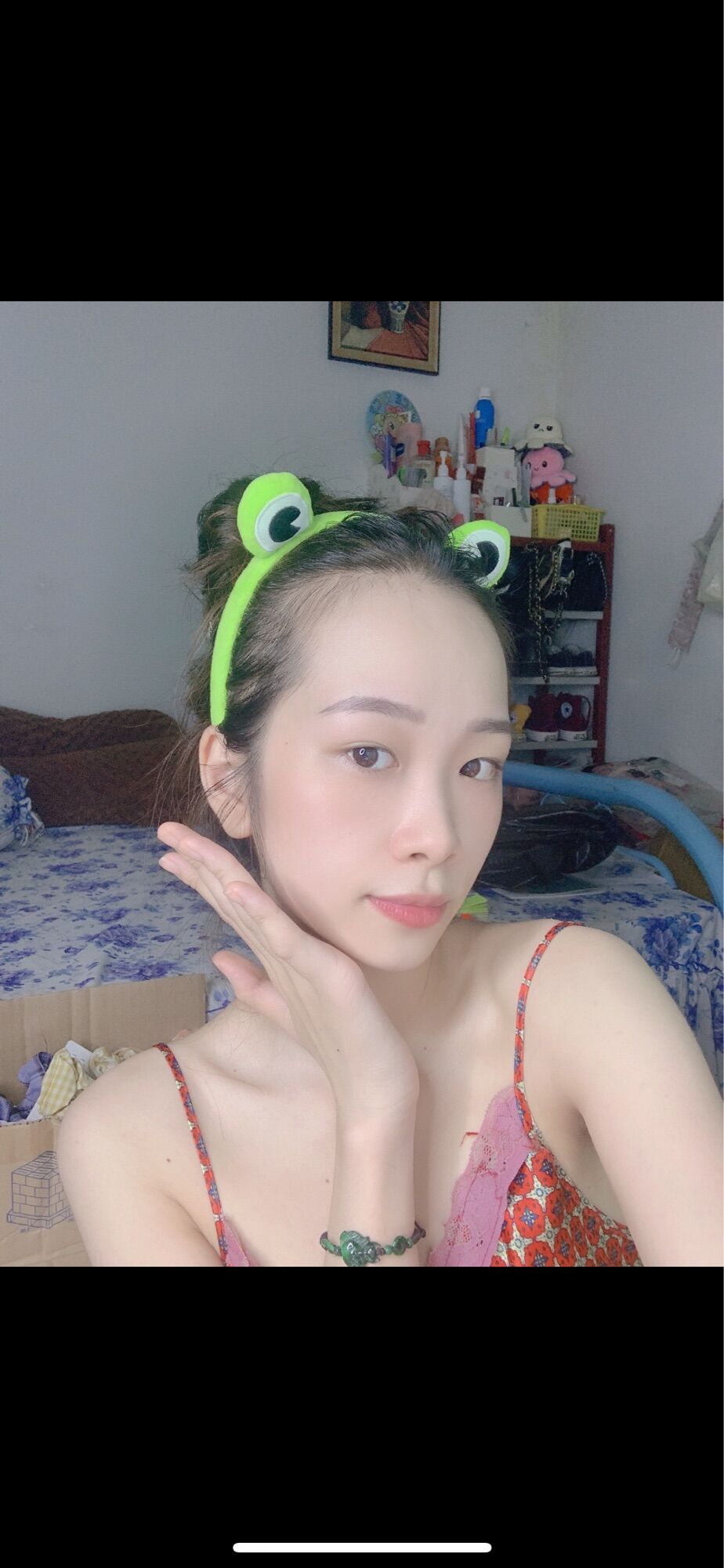 Cài tóc, bờm tóc con ếch xanh siêu cute dễ thương