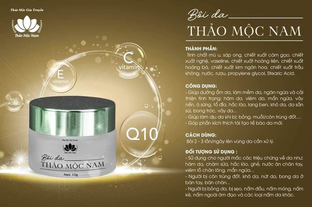 Kem bôi da Thảo Mộc Nam - Mẫu mới 15gr