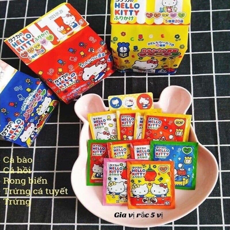 [HCM]Gia vị rắc cơm Hello Kitty cho bé ăn dặm Nhật
