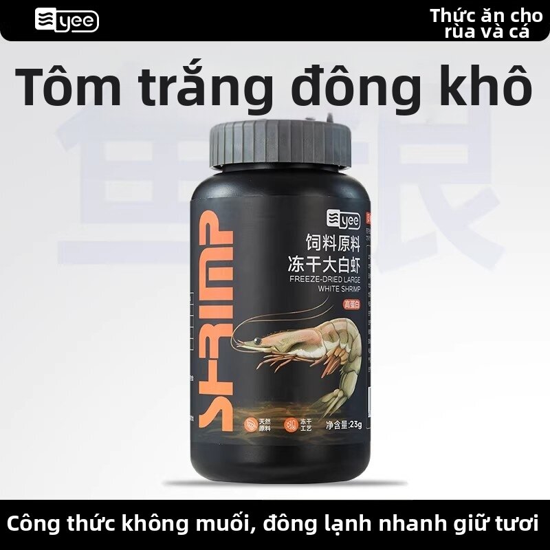Yee | Thức Ăn Rùa Tôm Sông Khô Đầy Đủ Protein Không Muối