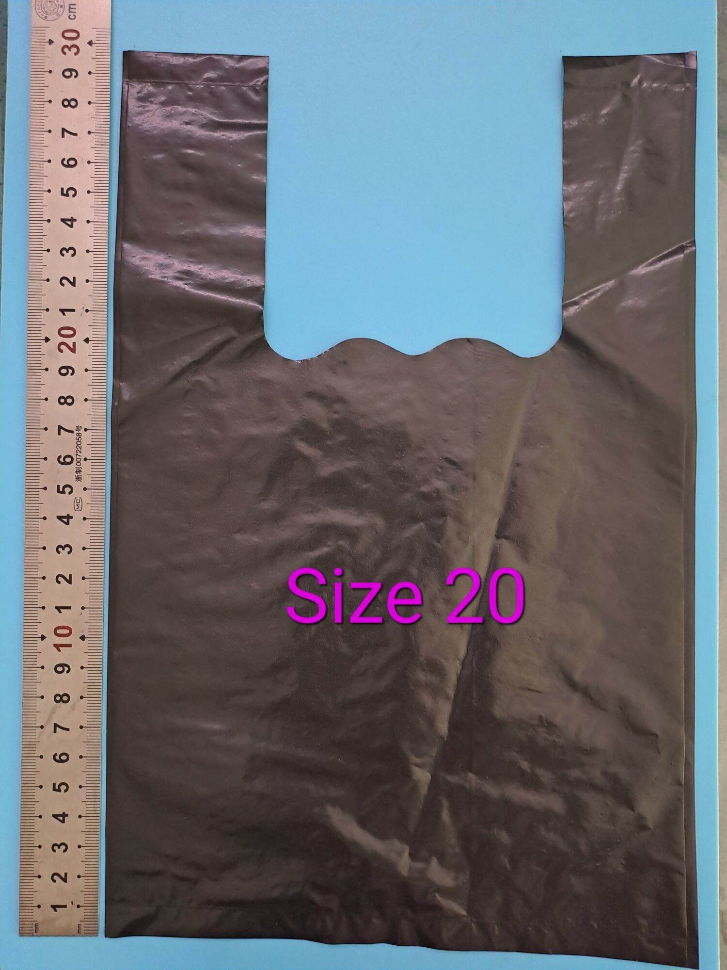1kg túi xốp có quai xách đen & màu