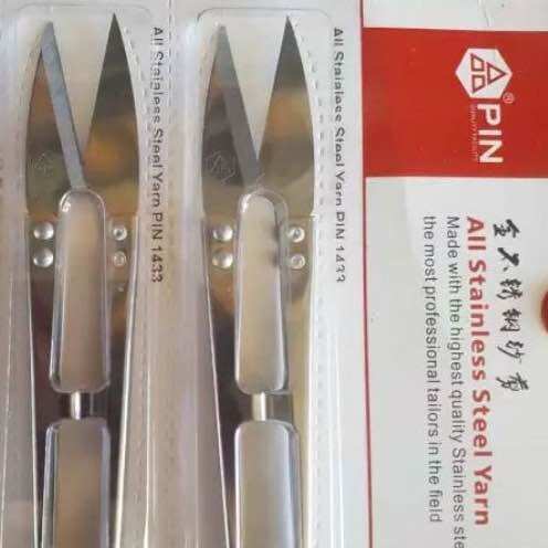 Kéo bấm chỉ cán inox pin 1433t, stainless thread scissors pin 1433t, industrial garment accessories