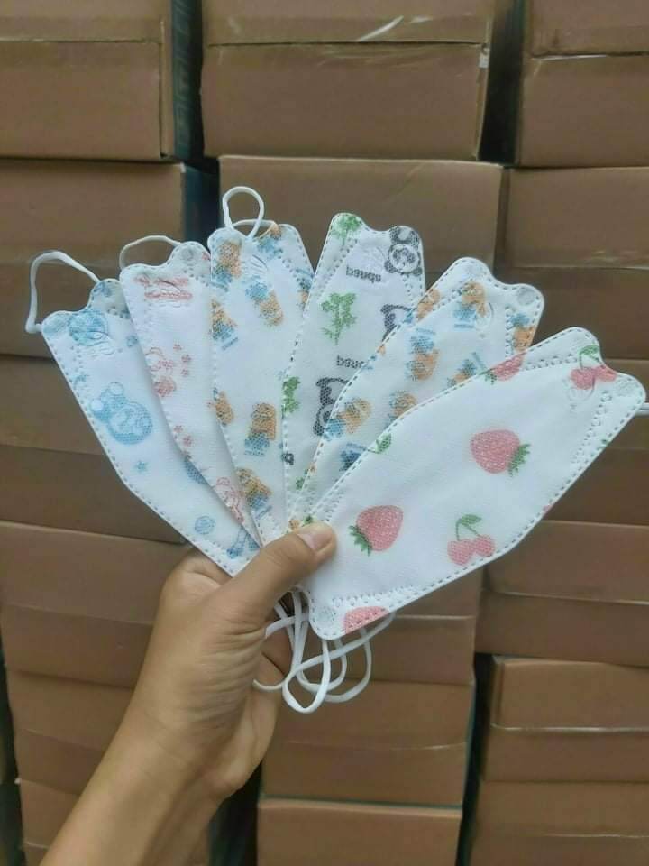 [Combo 100c]Khẩu trang trẻ em KF94 Quyền Anh