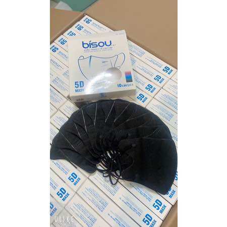 Khẩu trang 5D BISOU ĐEN HỘP 10 cái