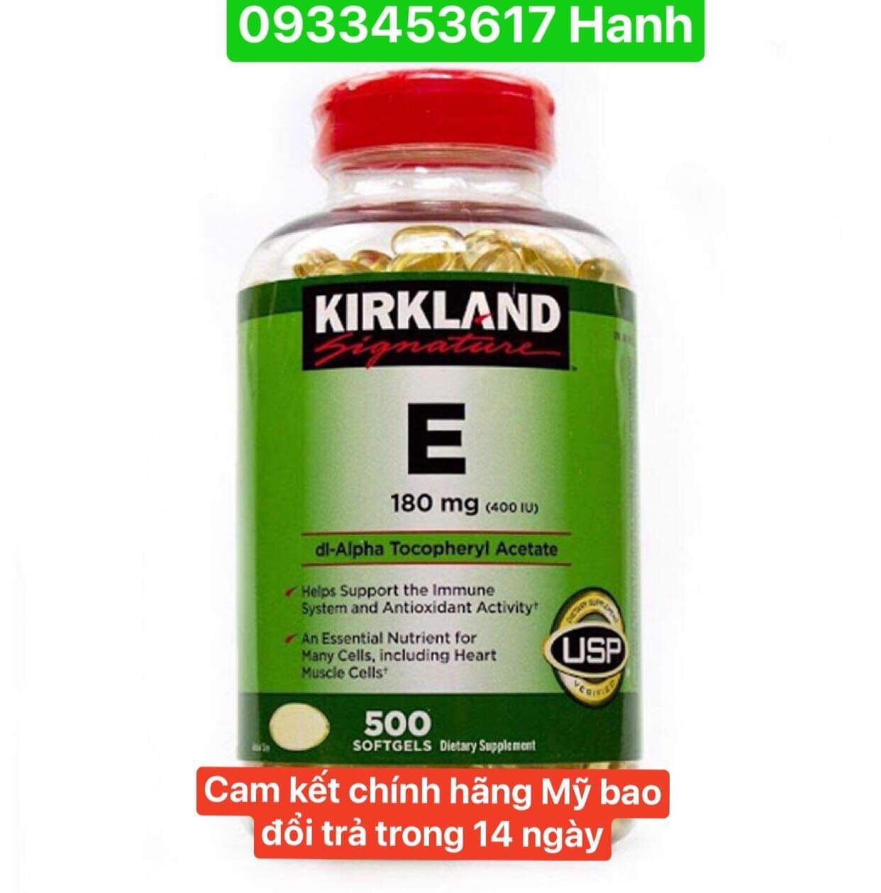Vitamin e 500 viên mỹ