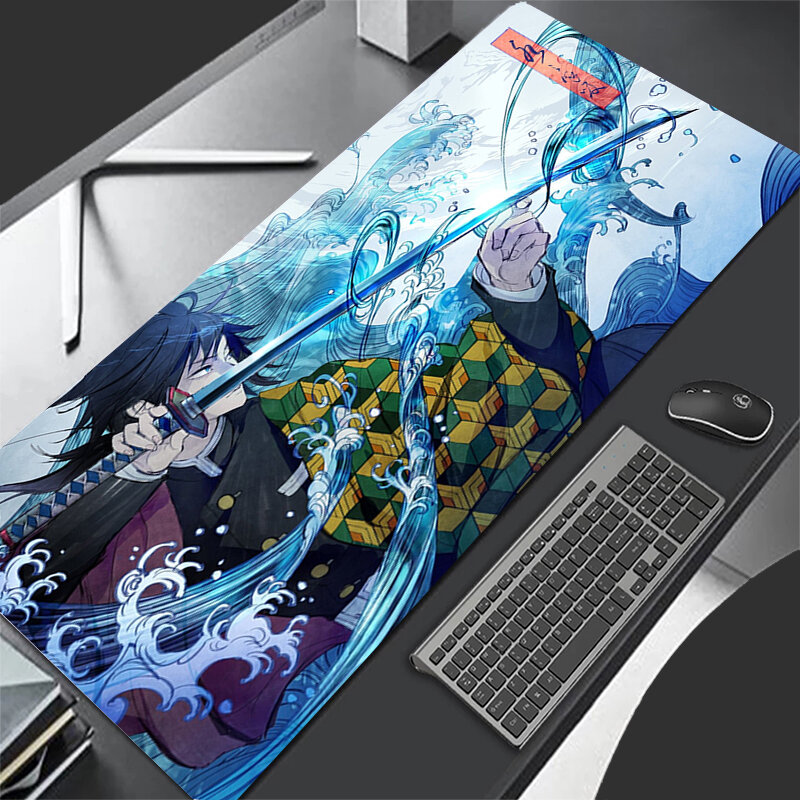 Anime Demon Slayer Mouse Pad - Thảm Trải Bàn Bằng Cao Su Cho Máy Tính Xách Tay Chơi Game Bảo Vệ Bàn Phím Phụ Kiện PC