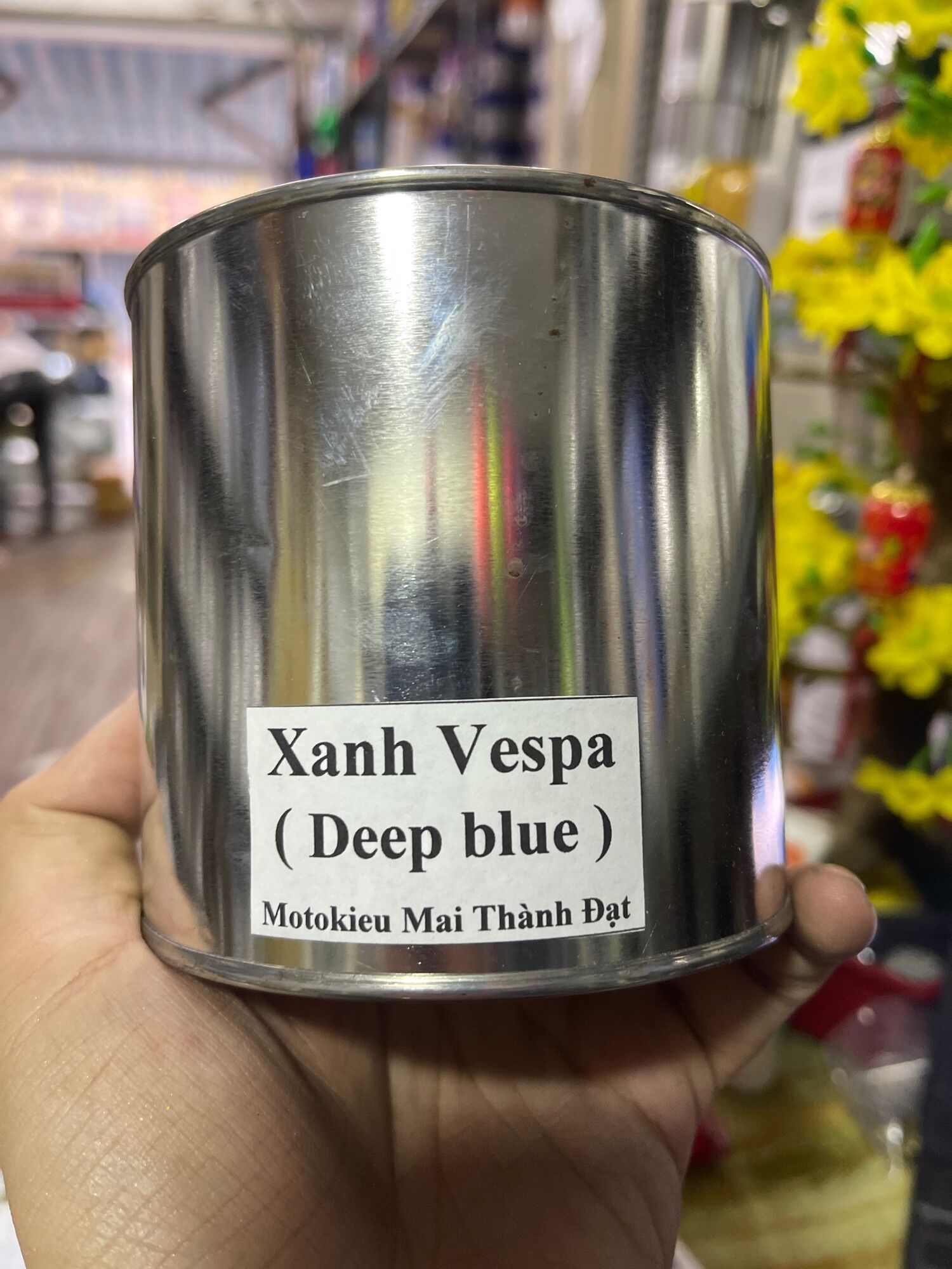 Màu sơn xanh deepblue sơn oto xe máy , đóng gói tuỳ chọn