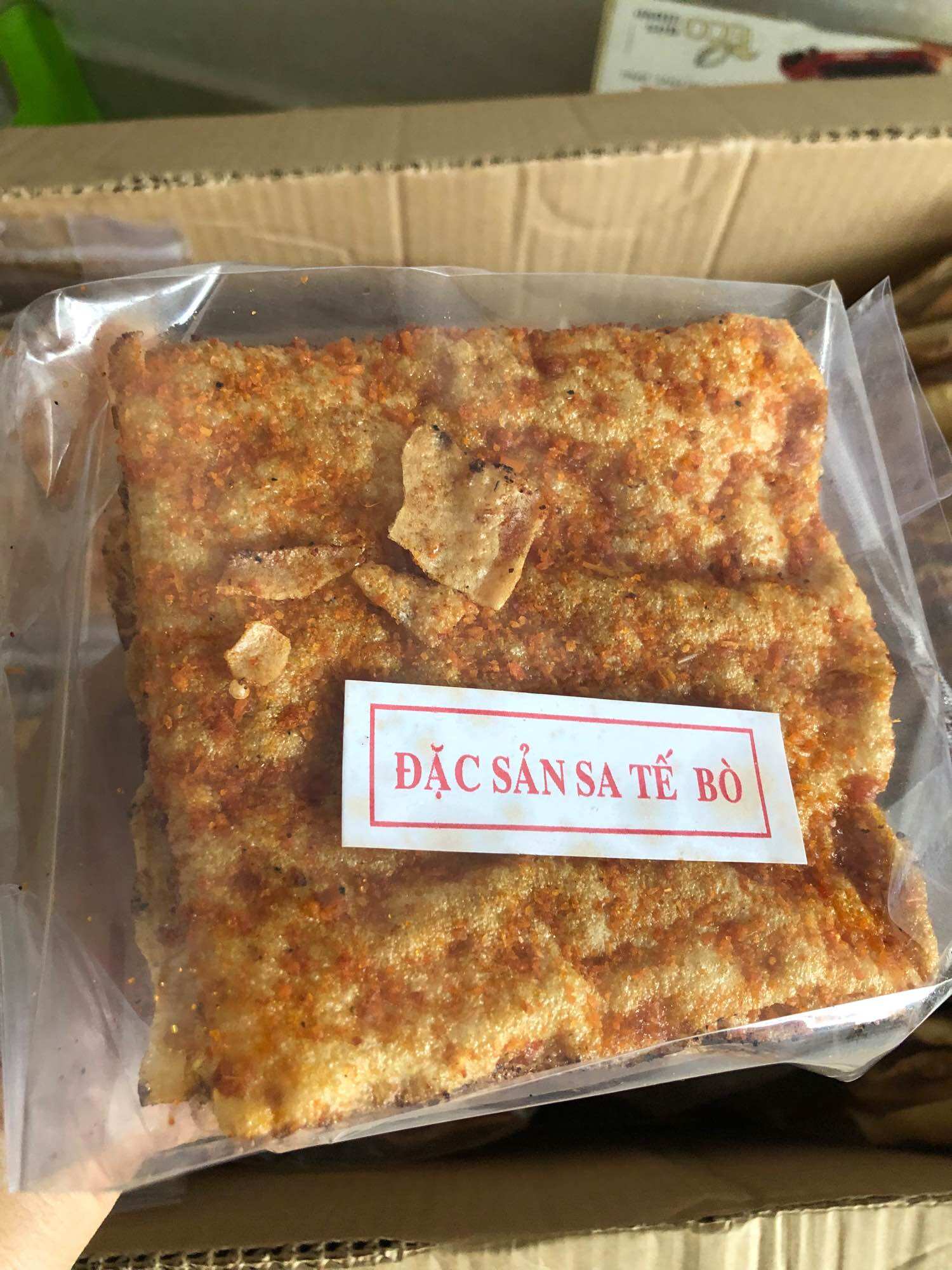Bánh tráng nướng bò khô sate (1bich 5 cái)