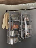 Space-saving Hanging Bag Organizer Mesh Storage Rack for Closet Door
