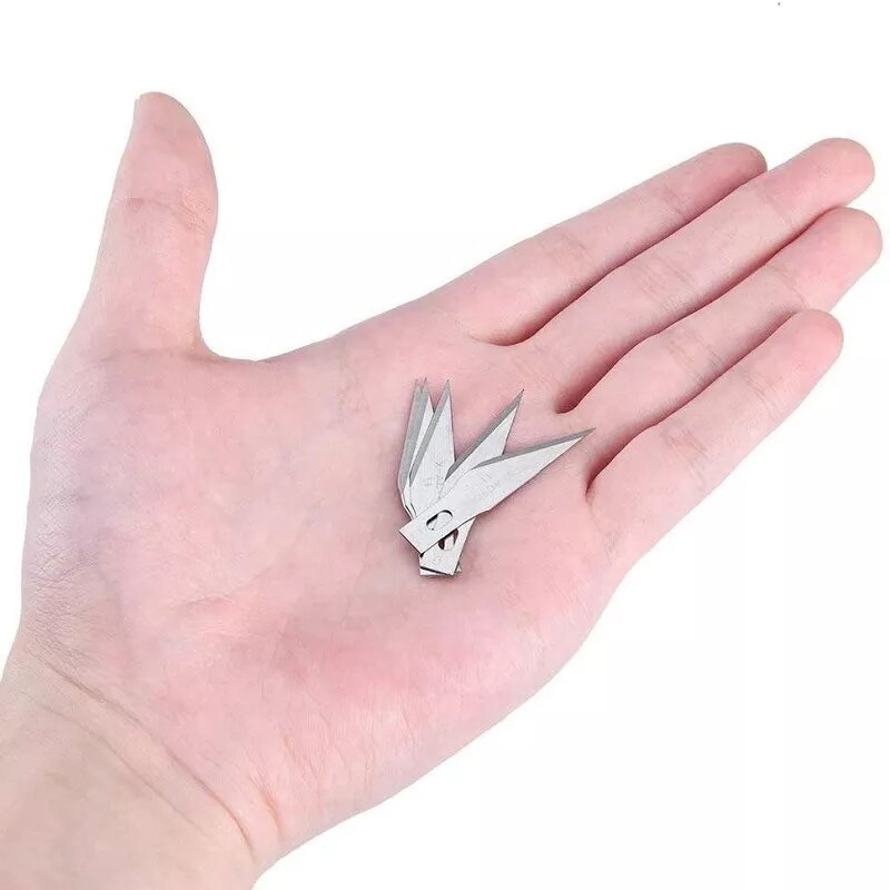 Bộ cắt mỹ thuật, dao khắc trổ bút chì gỗ nghệ thuật 5 lưỡi tiện lợi