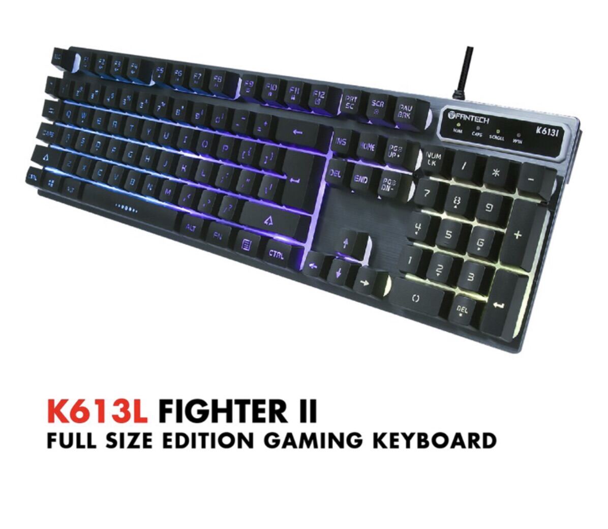 Bàn phím máy tính Gaming FANTECH K613L FIGHTER II  19 Phím Anti Ghosting thumbnail