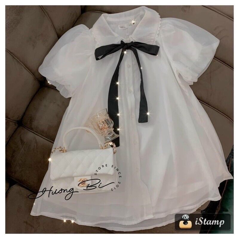 Áo Babydoll Tay Phồng Tiểu Thư_027