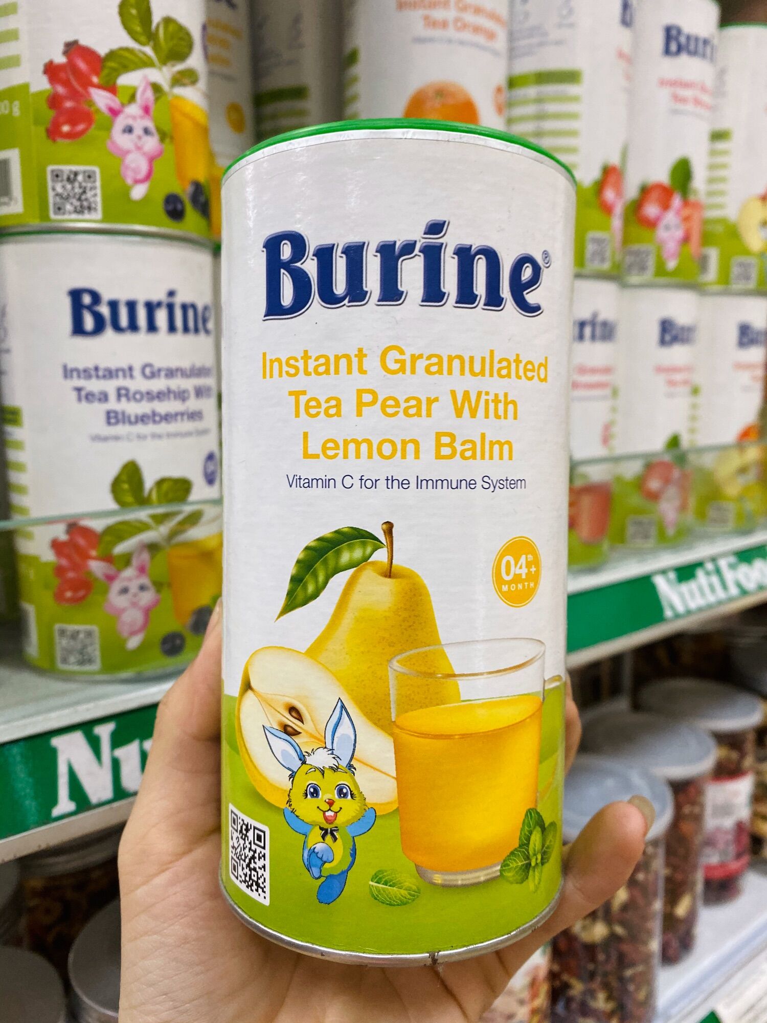 Trà cốm cho bé Burine đủ vị 200g Date 2023