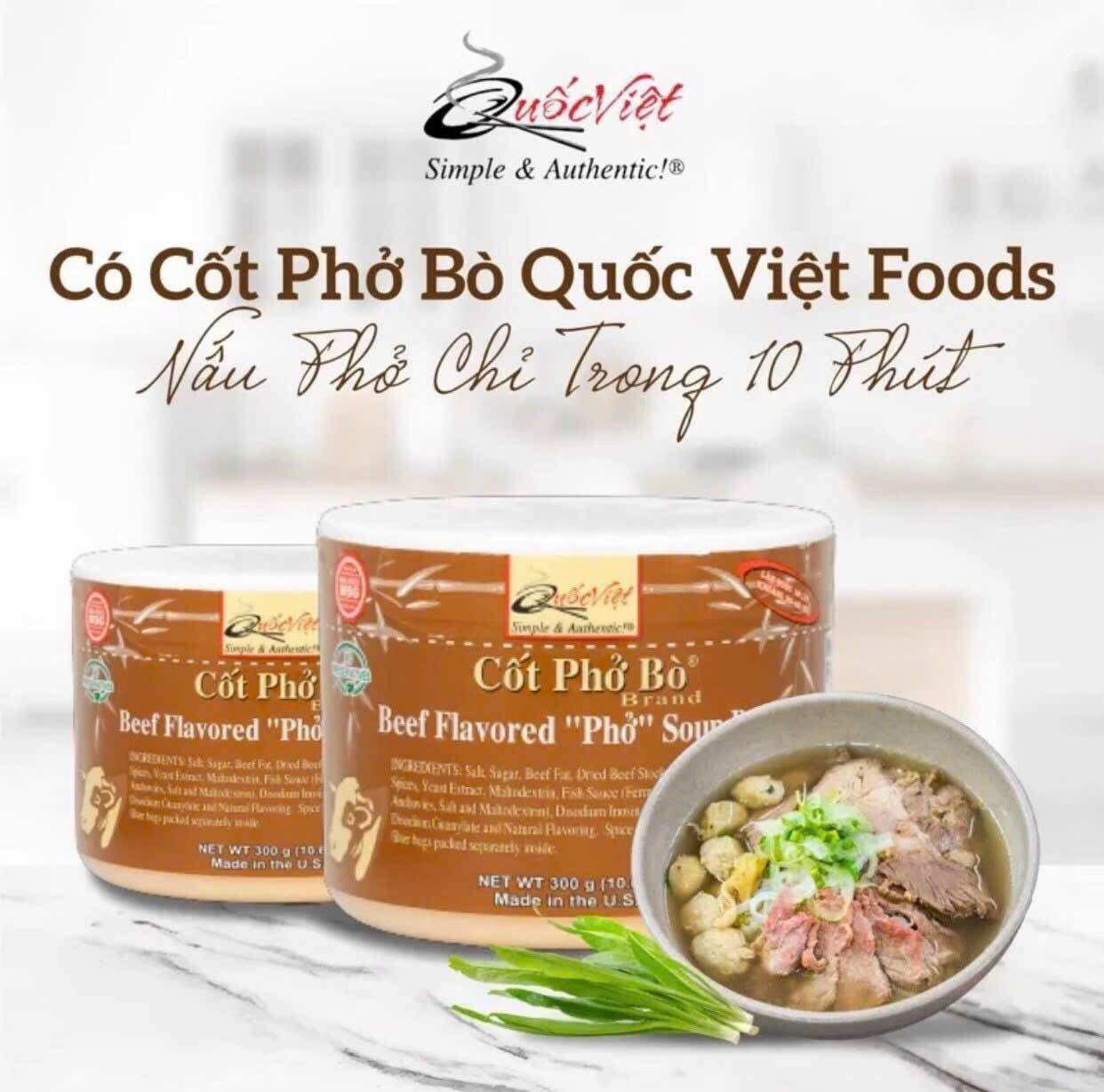 Cốt phở bò Quốc Việt foods 300gr