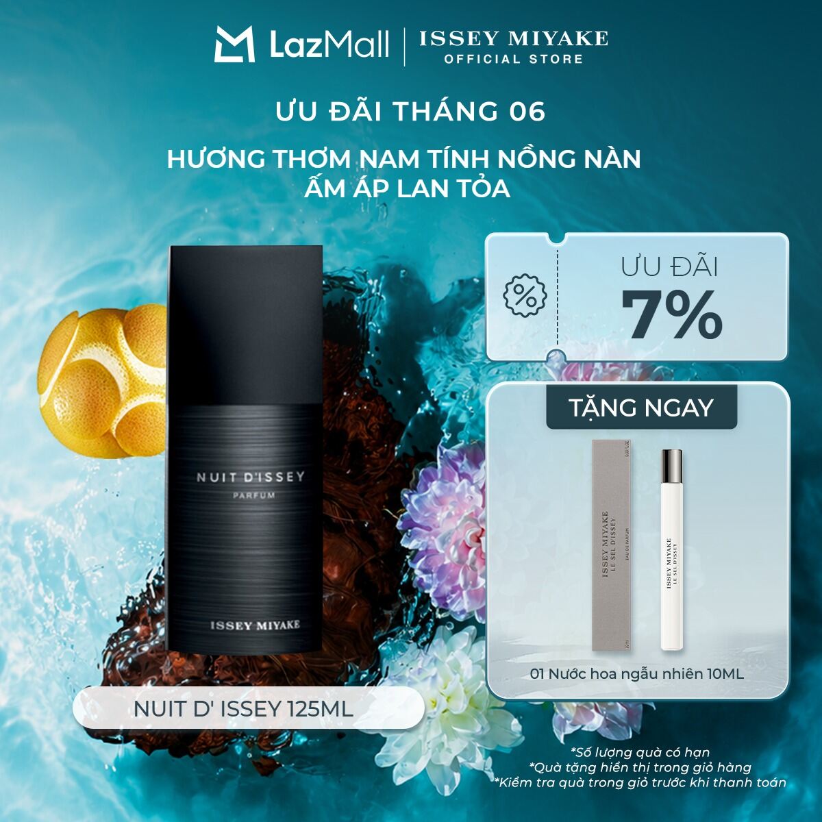 Nước Hoa nam Issey Miyake Nuit D' Issey Parfum 125ml