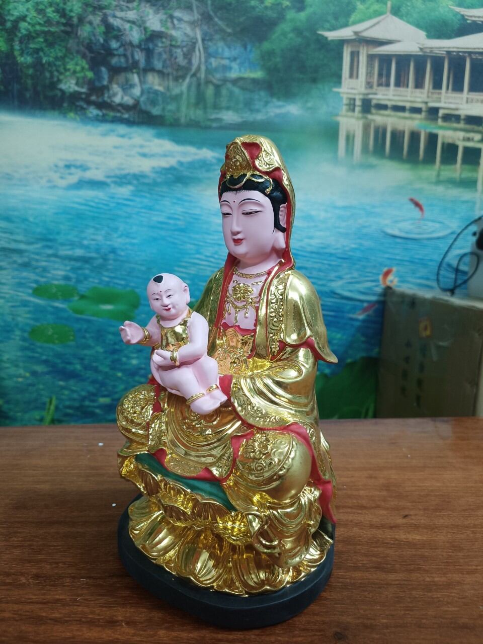 Tượng Quan Âm Tống Tử cao 30cm